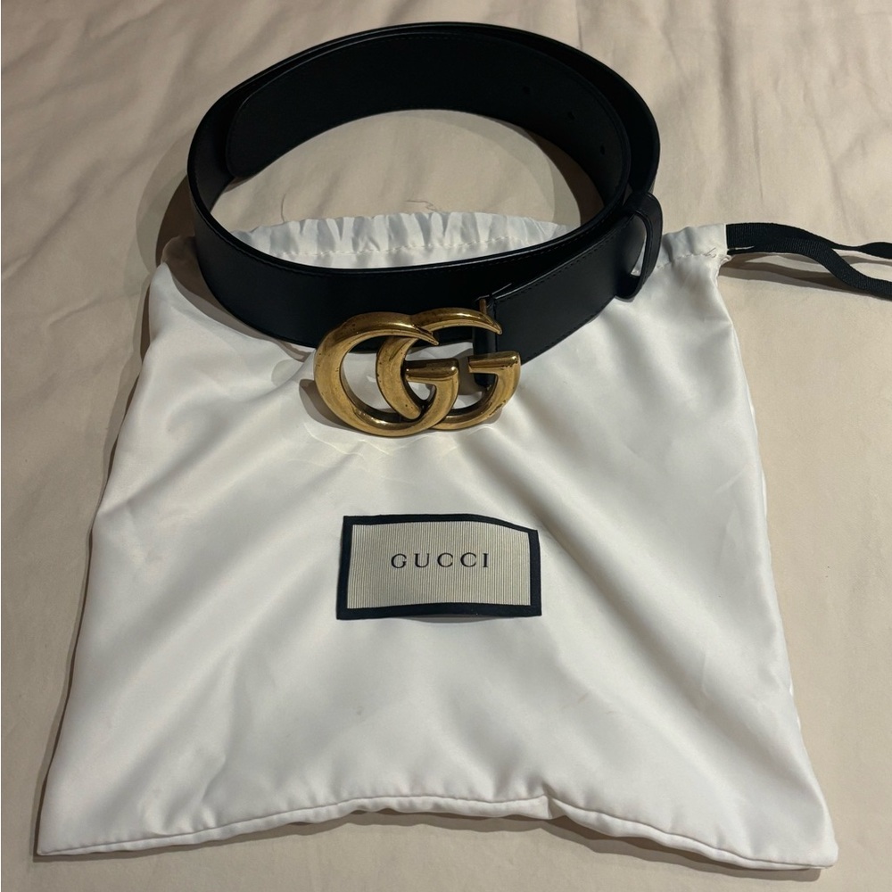 Gucci Double G Leather Belt - Picture 3 of 6